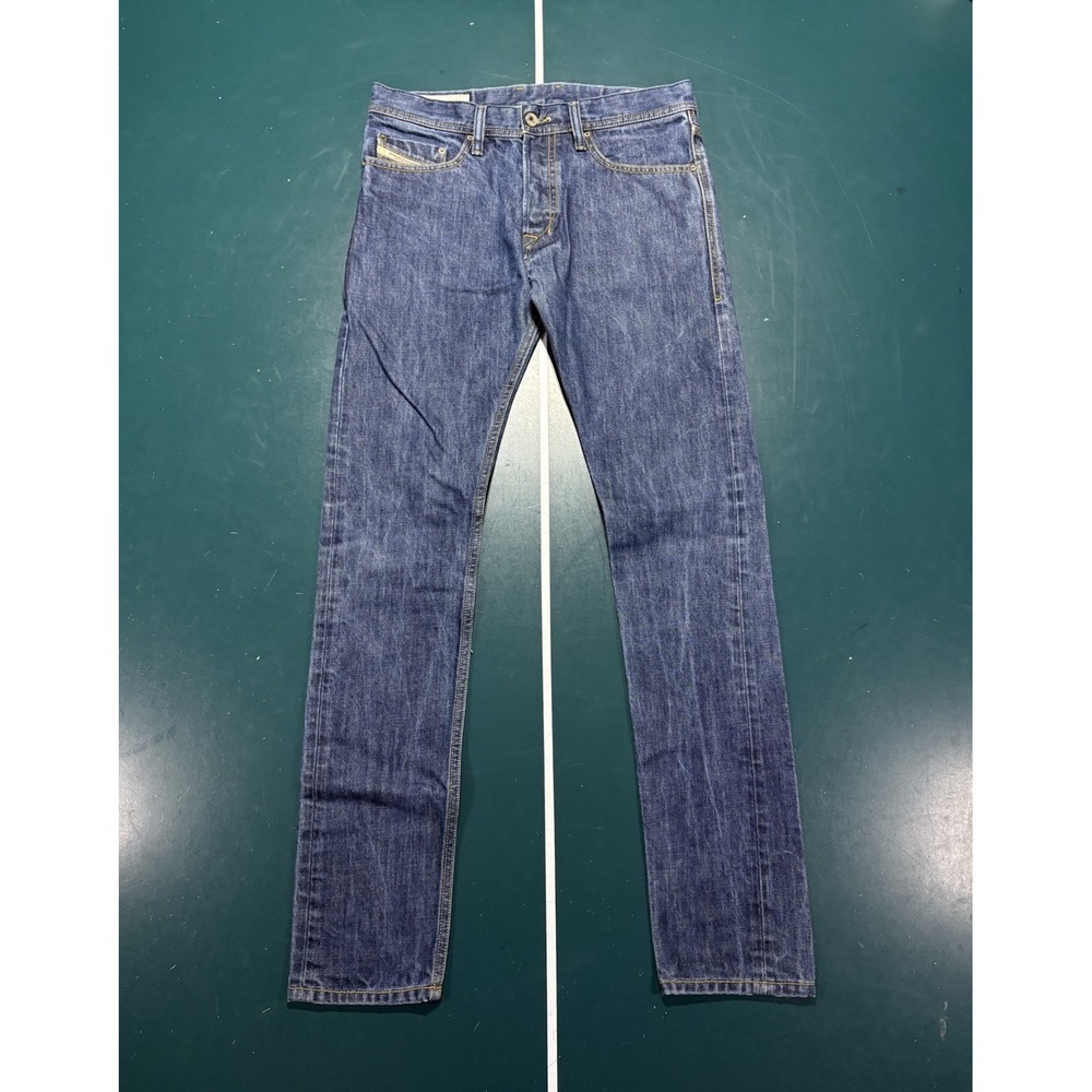 Diesel Tepphar Turbo Jeans Men's 30x33 Slim Carrot Stretch Dark Wash 008Y9 Denim